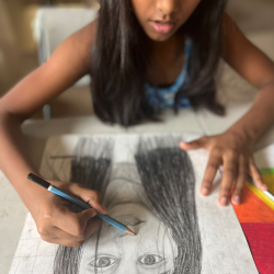 Full Day Work Shop -Drawing Portraits + Acrylic Portraits Painting