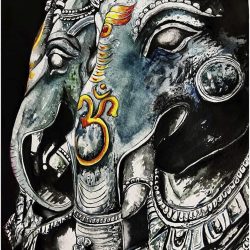Lord Ganesha - Contemporary Abstract style